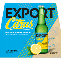 DB Export Light Alcohol 2% Citrus Lemon Beer Bottles 12 x 330ml