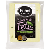 Puhoi Valley Cows Milk Feta With Basil Pesto Cheese 190g