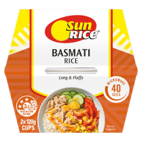 SunRice Basmati Rice Cups 2x120G