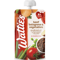 Wattie's For Baby Beef Bolognese & Vegetables 6+ Months Pureed 120g