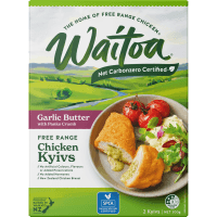 Waitoa Garlic Butter Free Range Chicken Kievs 300g