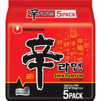 Nongshim Shin Ramyun Noodle Soup 5 x 120g