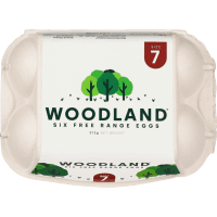 Woodland Free Range Grade 7 Eggs 6pk
