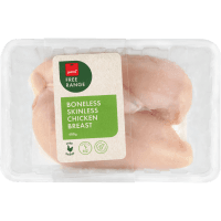 Pams Free Range Boneless Skinless Chicken Breast 400g