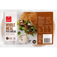 Pams Round Wholemeal Pita 8pk