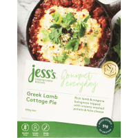 Jess's Underground Kitchen Gourmet Everyday Greek Lamb Cottage Pie 400g