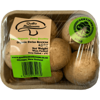 Quality Mushrooms Organic Swiss Brown Mushrooms 250g