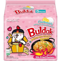 Samyang Buldak Carbonara Hot Chicken Ramen Noodles 5 x 130g