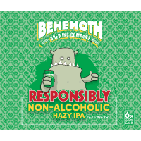 Behemoth Brewing Company Responsibly Zero-Alcoholic Hazy IPA 6 x 330ml