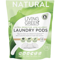 Living Green Ultra-Sensitive Low Allergy Laundry Pods 18pk