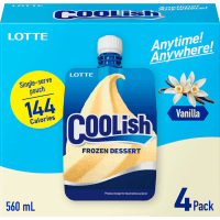 Lotte Vanilla Coolish Frozen Dessert 4 x 140ml